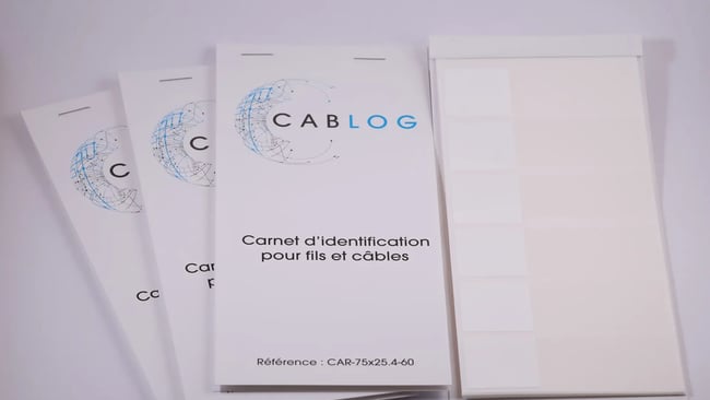 Carnets marquage fils cable cablog