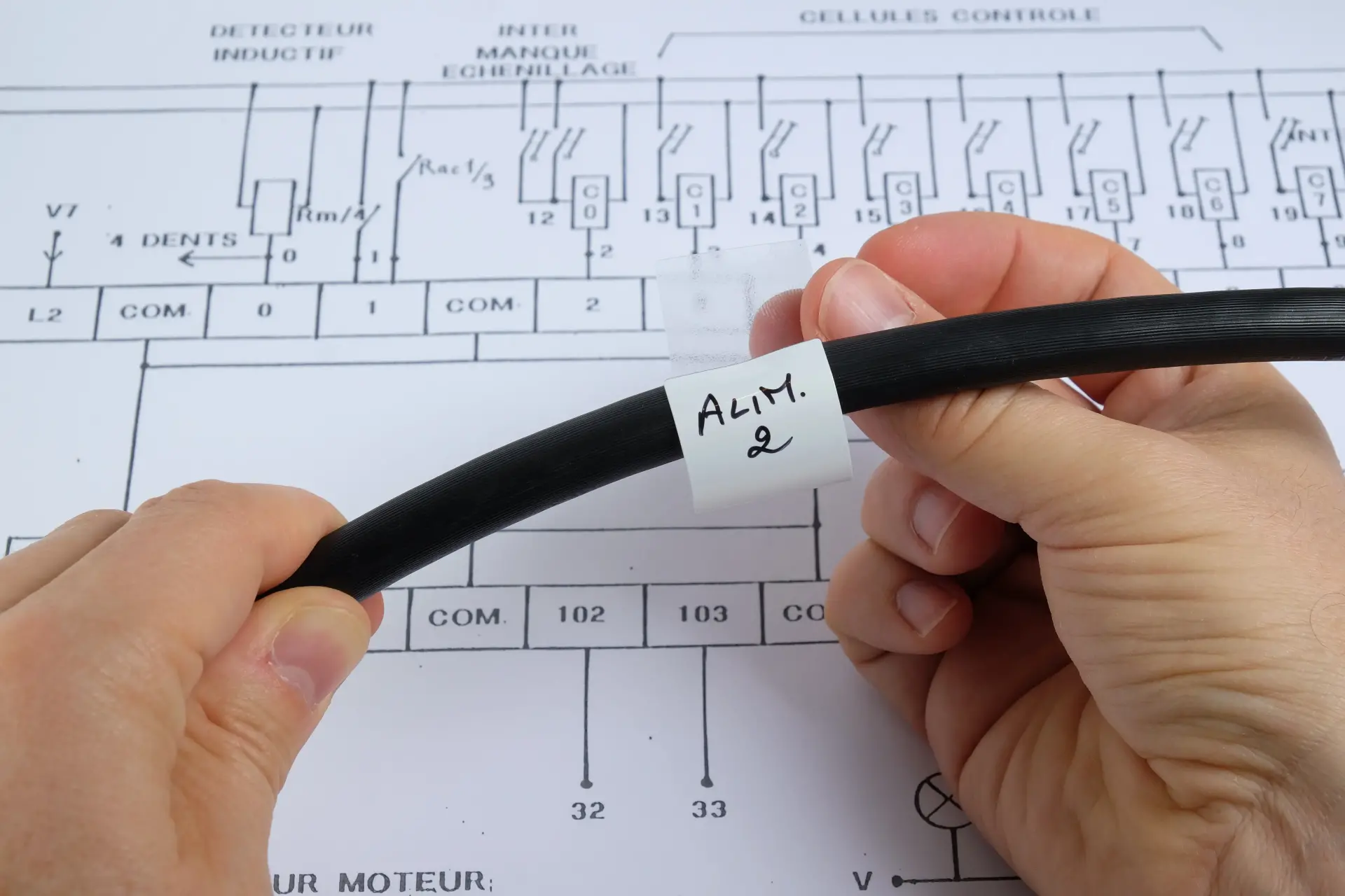 Etiquettes autoprotegee cable cablog 2