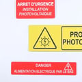 Signaletique photovoltaique gravee
